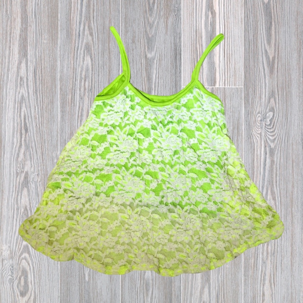Lime green crop top